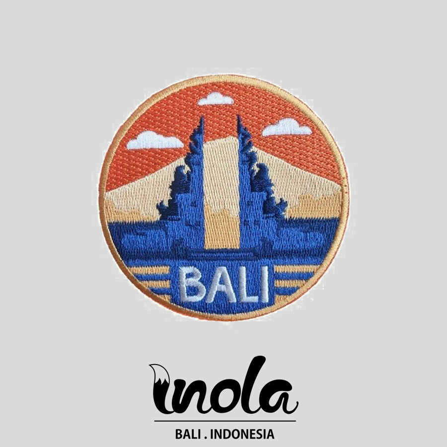 Bali Gate Round Iron-on Patch