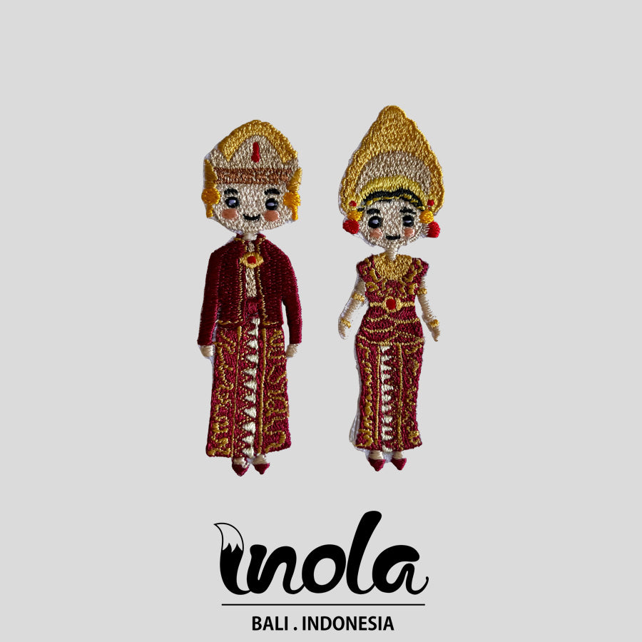 Baliness Couple Iron-on Patch